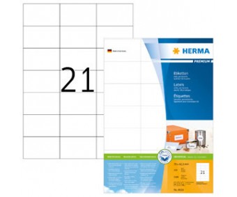 Kleebisetiketid Herma Premium - 70x42.3mm, 100 lehte